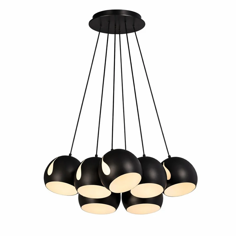 s.luce Ball Cluster Mehrfach-Pendelleuchte Cluster 7-flammig 7x20cm