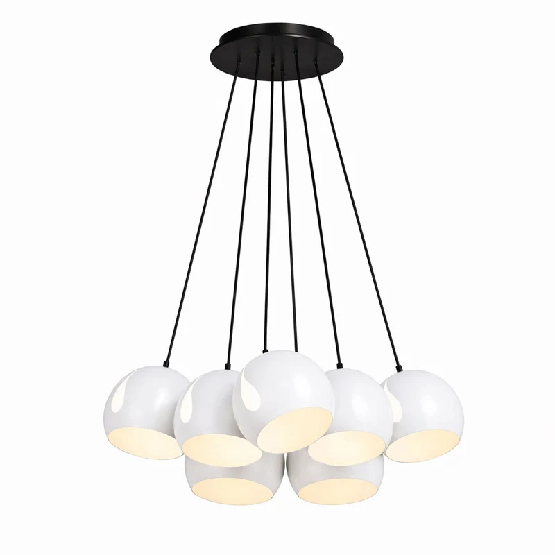 s.luce Ball Cluster Mehrfach-Pendelleuchte Cluster 7-flammig 7x20cm