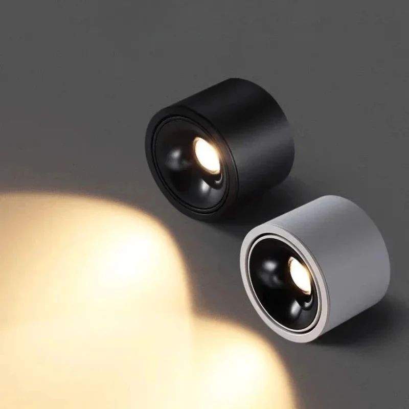 Spot LED Salon Intensité Variable – 7 à 18W, Structure Tubulaire