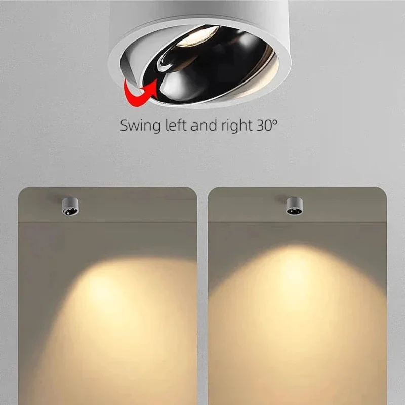Spot LED Salon Intensité Variable – 7 à 18W, Structure Tubulaire