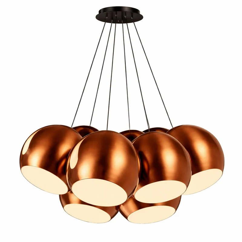 s.luce Ball Cluster Mehrfach-Pendelleuchte 7-flammig 7x30cm