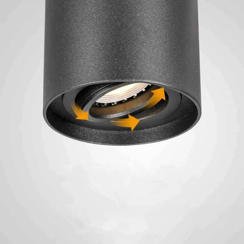 Spot Double LED en Aluminium – Angle 30°, Blanc ou Noir Discret
