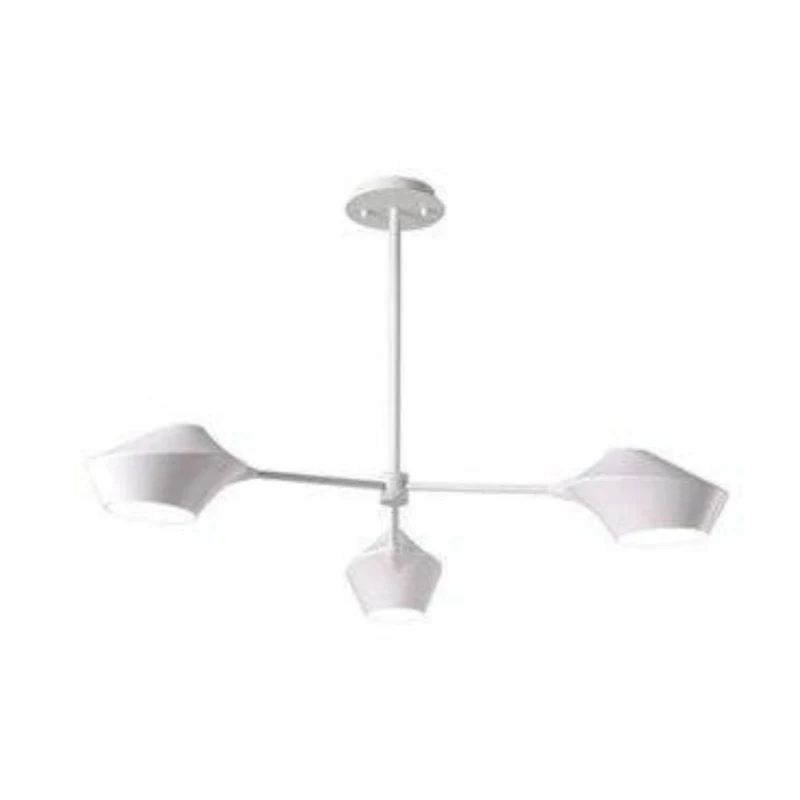 Lustre Bois et Noir à Branches – 2 à 8 Abat-jours, Salon ou Chambre