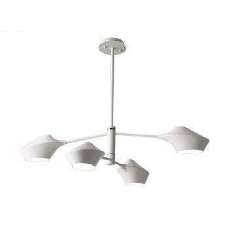 Lustre Bois et Noir à Branches – 2 à 8 Abat-jours, Salon ou Chambre