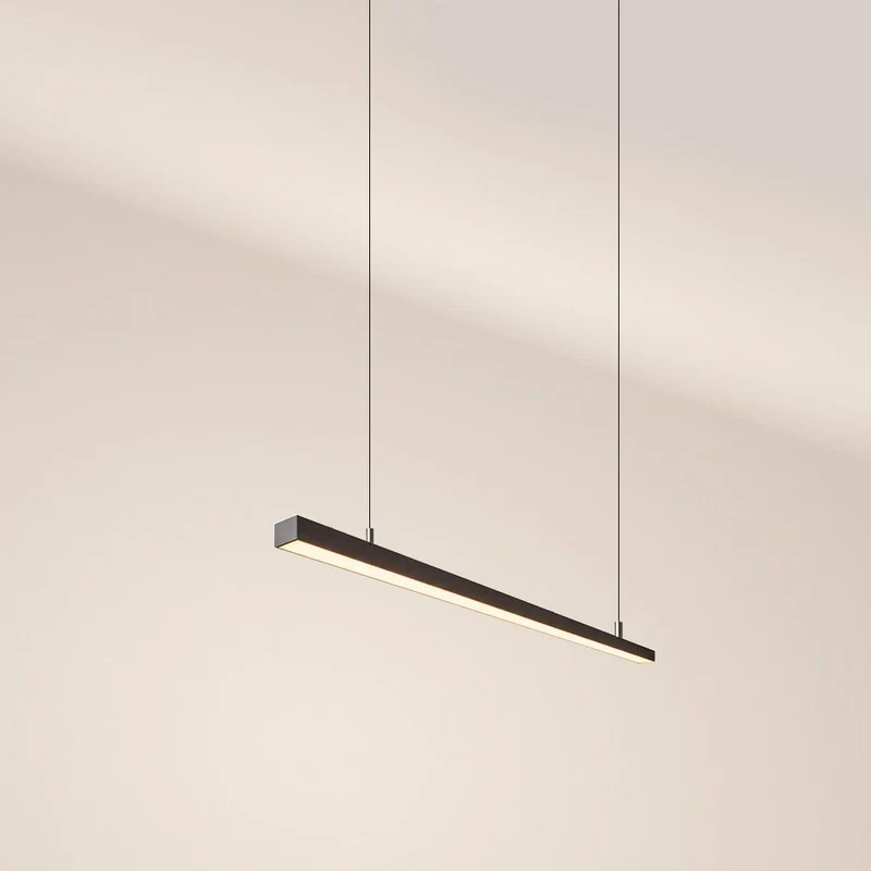 s.luce Oris LED-Linienlampe Büro-Pendelleuchte XL nach Maß 2700K