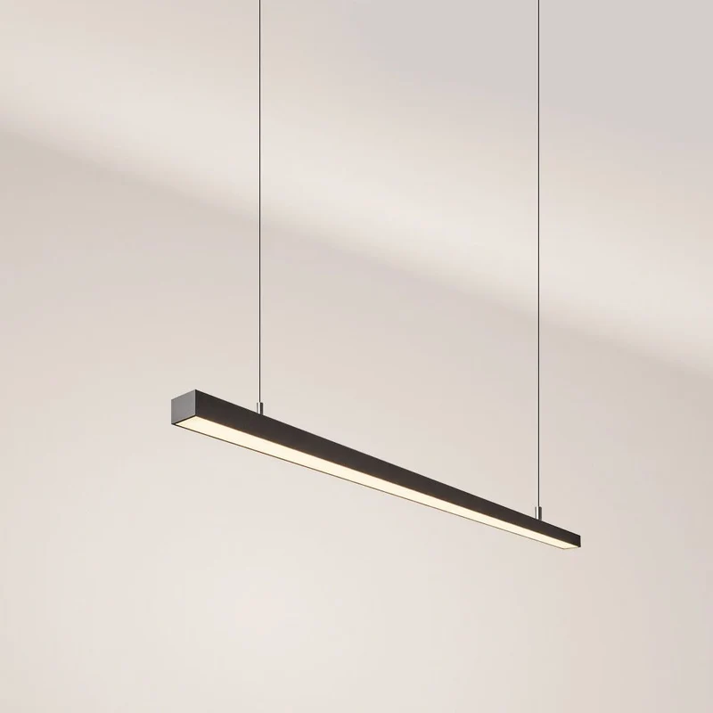 s.luce Oris LED-Linienlampe Büro-Pendelleuchte XL nach Maß 2700K