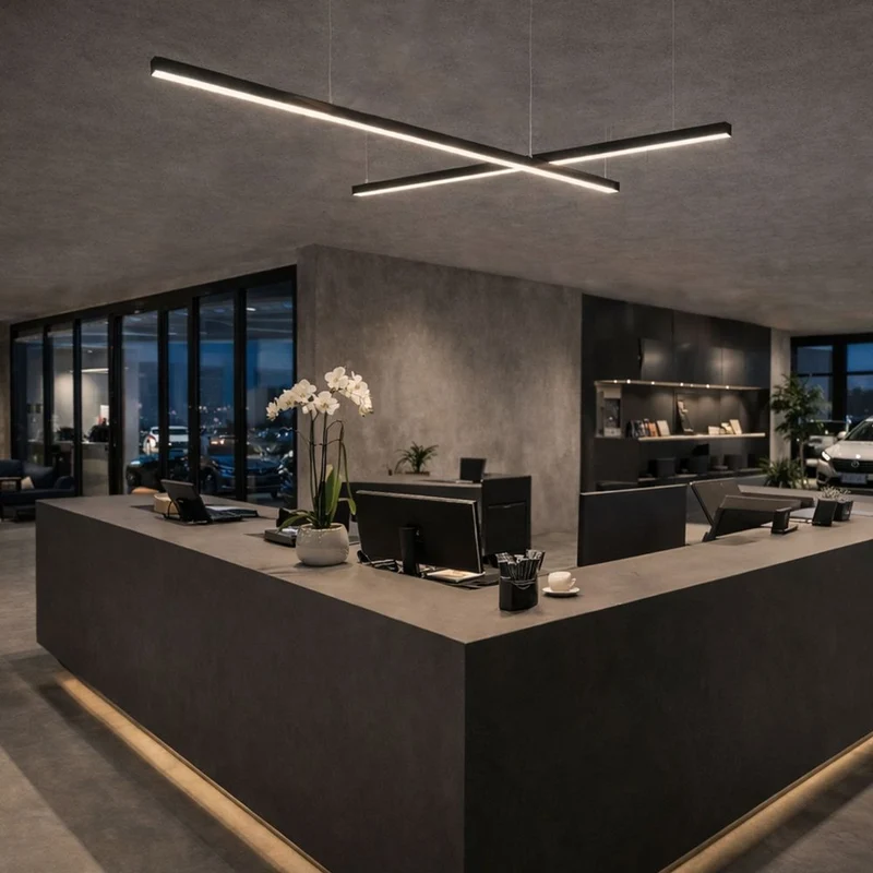 s.luce Oris LED-Linienleuchte Büro-Pendellampe XL nach Maß 4000K
