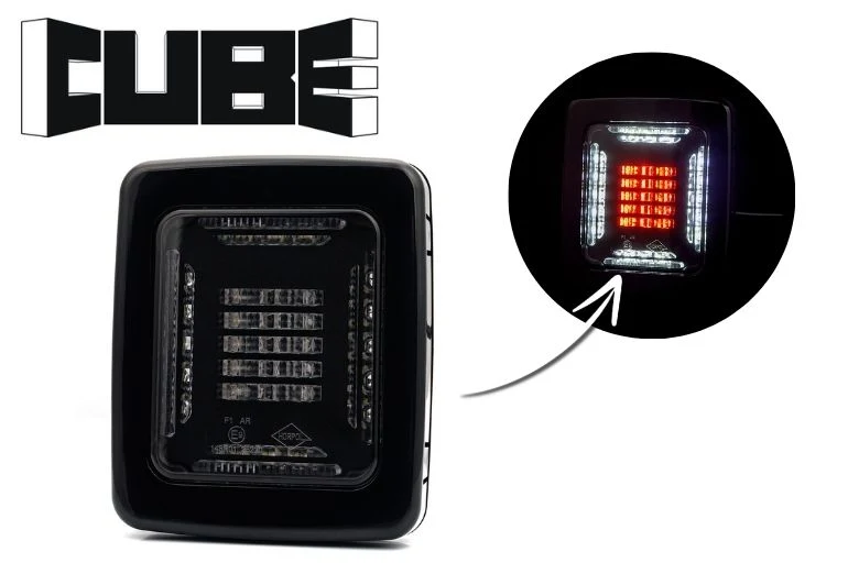 Phare Horpol Cube Block avec feu arrière, de recul et antibrouillard