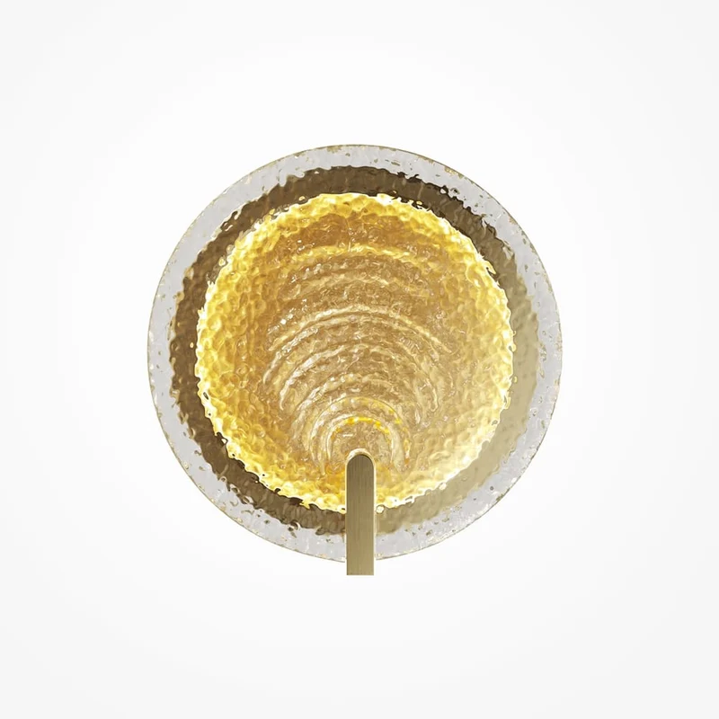 Luminaire mural métal laiton Ø17cm moderne