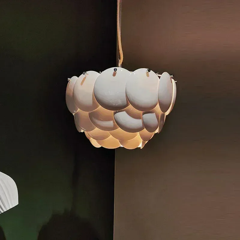 Lustre LED Blanc en Céramique
