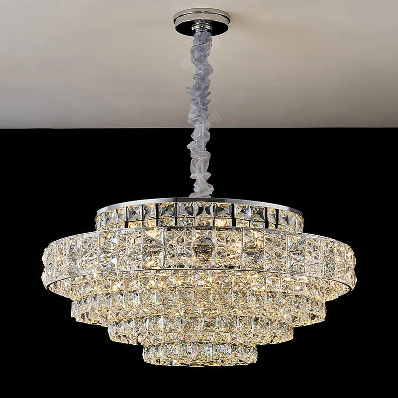 Lustre De Salon Luxe en Verre