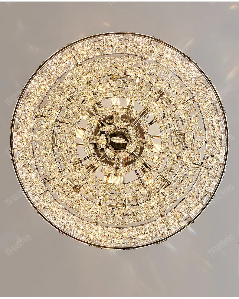 Lustre De Salon Luxe en Verre