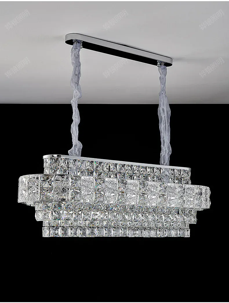 Lustre De Salon Luxe en Verre
