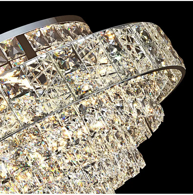 Lustre De Salon Luxe en Verre
