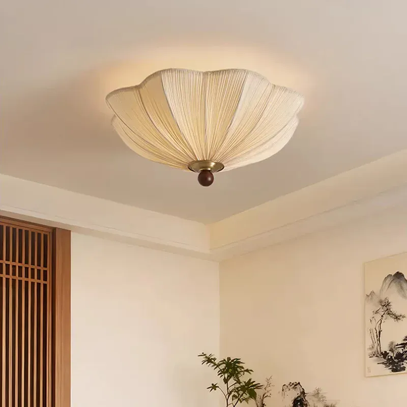 Plafonnier Japonais en Soie