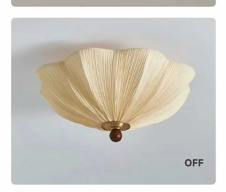 Plafonnier Japonais en Soie