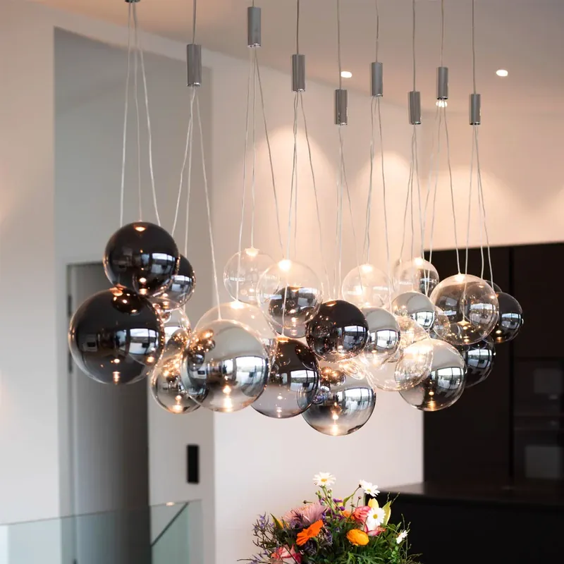 Lustre Ballons en Verre