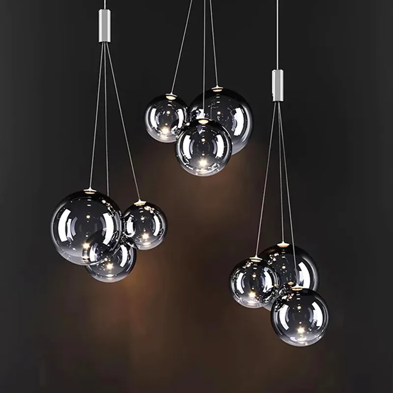 Lustre Ballons en Verre