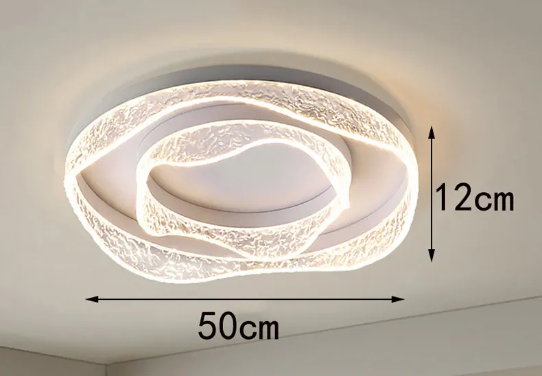 Plafonnier Dimmable Design Noir en Verre