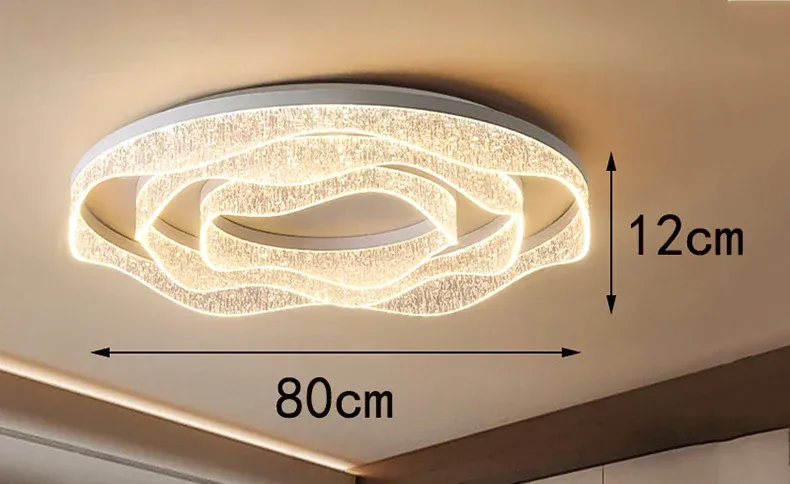 Plafonnier Dimmable Design Noir en Verre