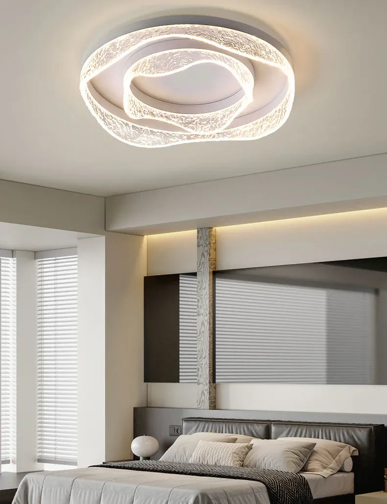 Plafonnier Dimmable Design Noir en Verre