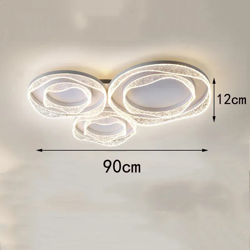 Plafonnier Dimmable Design Noir en Verre