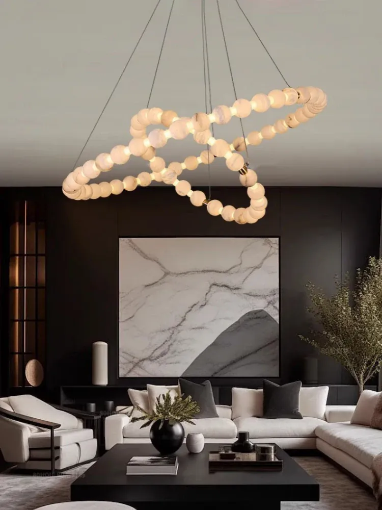 Lustre Blanc Rond Salle A Manger
