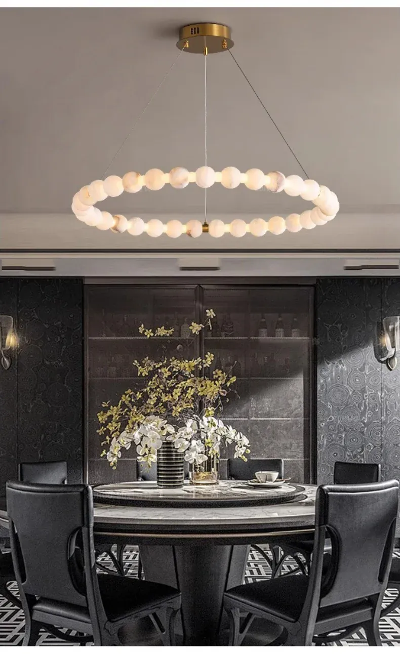 Lustre Blanc Rond Salle A Manger