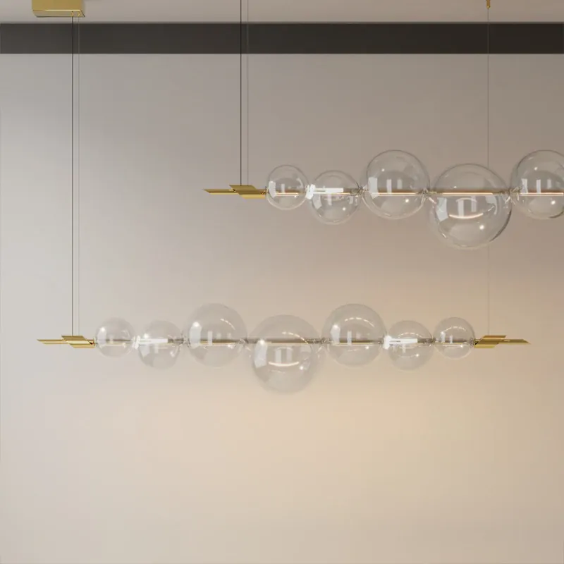 Lustre de Bar Bulles de Verre