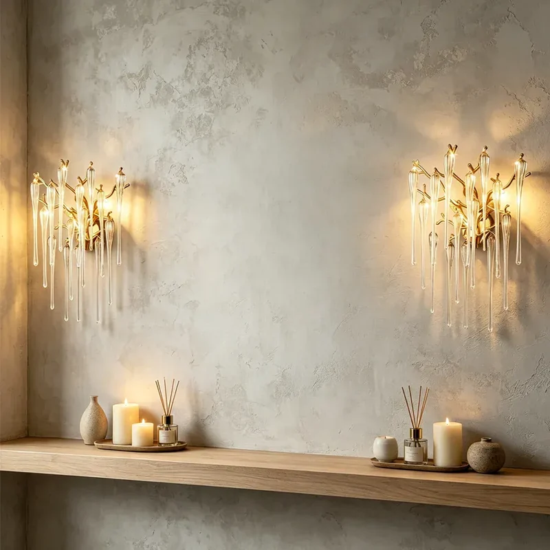 Lampe murale Verre Glacé
