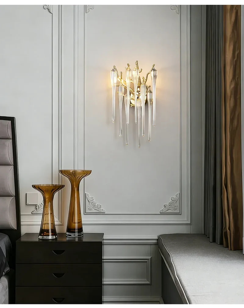 Lampe murale Verre Glacé