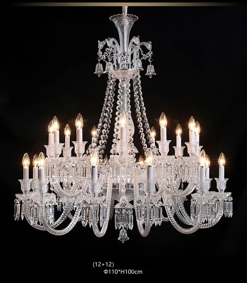 Lustre Luxe Art Déco En Cristal
