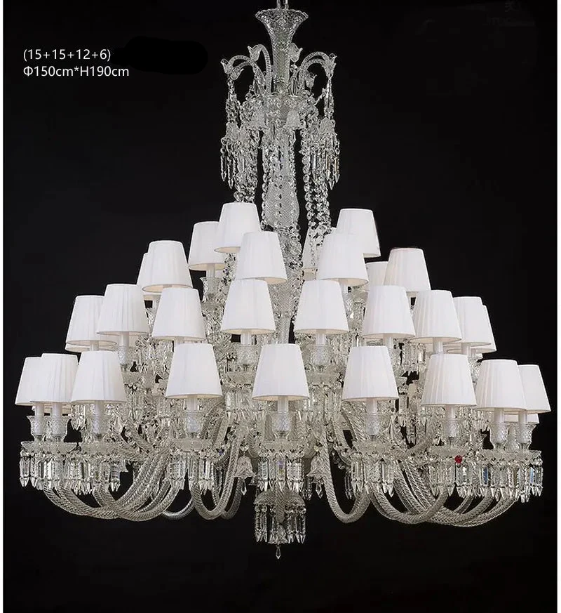 Lustre Luxe Art Déco En Cristal