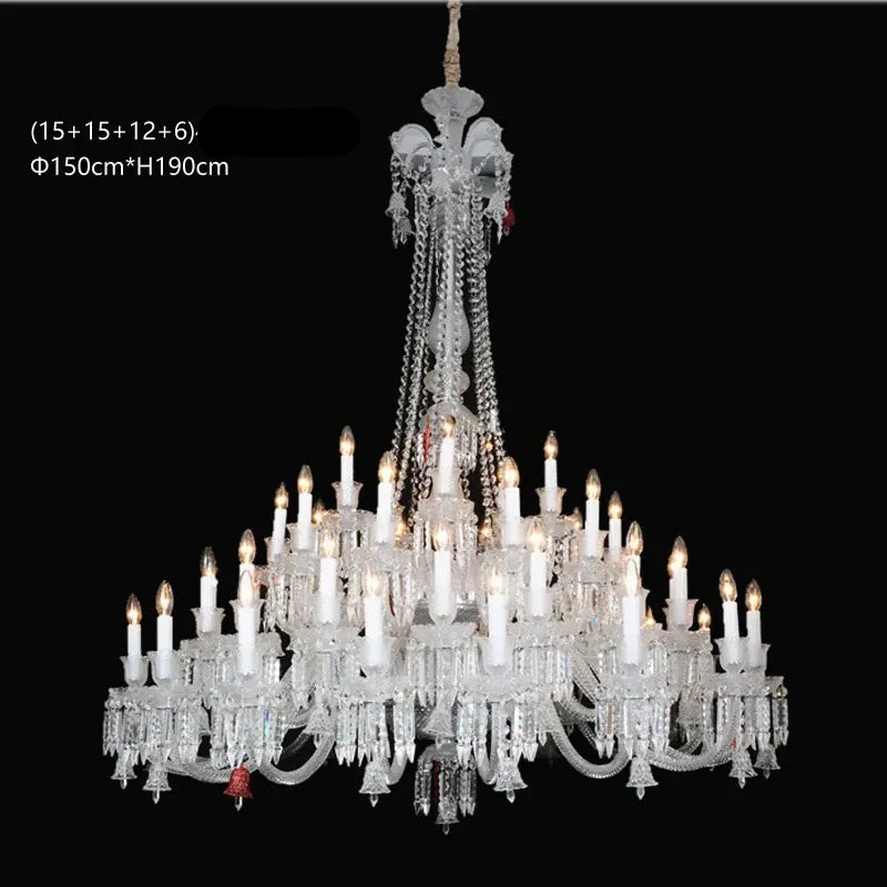 Lustre Luxe Art Déco En Cristal