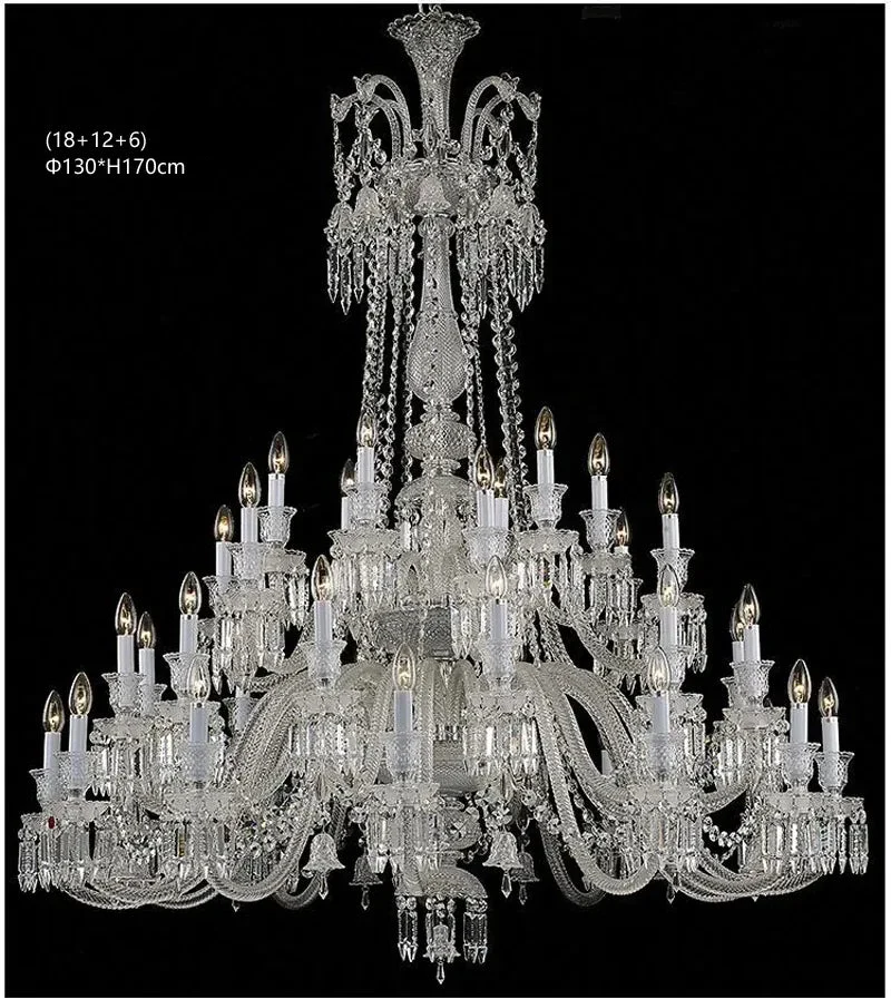 Lustre Luxe Art Déco En Cristal