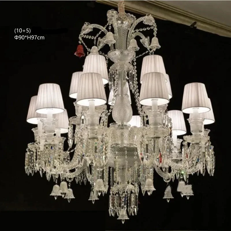 Lustre Luxe Art Déco En Cristal