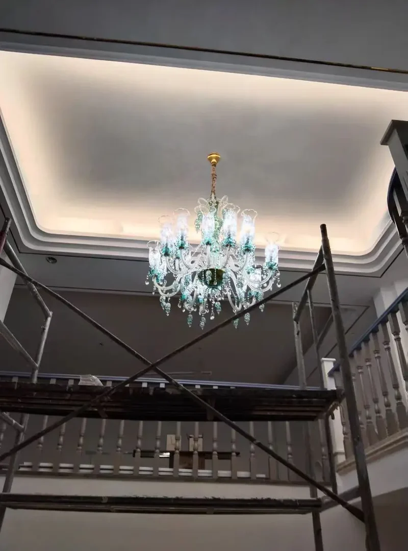 Lustre Luxueux en Cristal pour Chateau