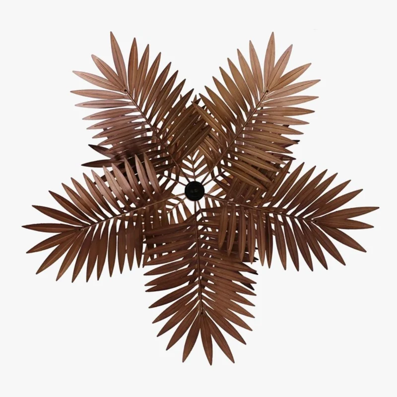 Lustre Jungle Feuille de Gingko Cuivrée – Jeux d'Ombres Naturels