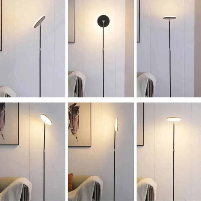 Luminaire Scandinave à Tige Réglable 150-180cm – Métal Noir Mat