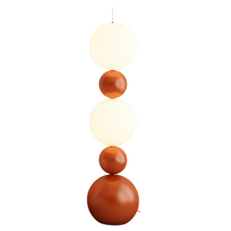 Lampadaire LED Design Boules Opalines – Télécommande, 3 Coloris