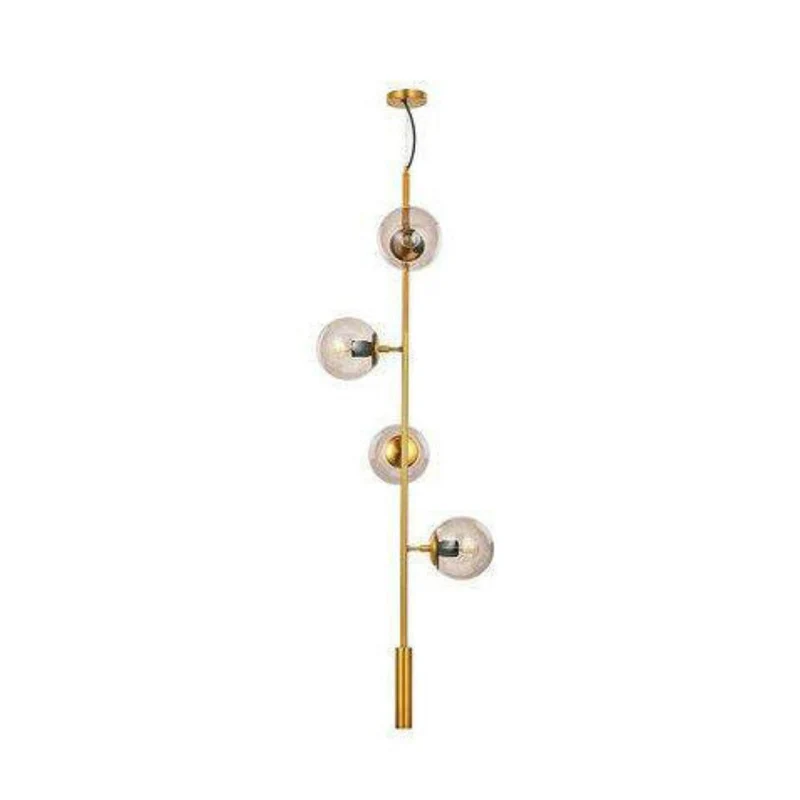 Lustre Métal Doré Vertical ou Horizontal – Design Raffiné et Discret