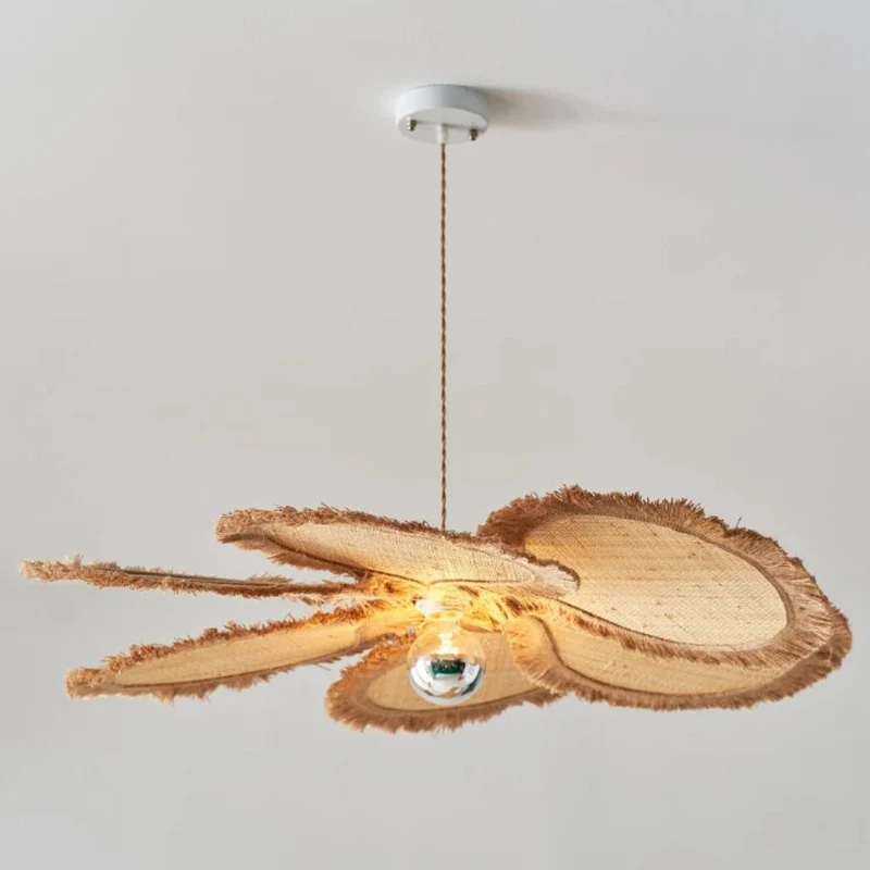Lustre en Bambou et Osier Tissé – Ambiance Exotique, 3 Diamètres