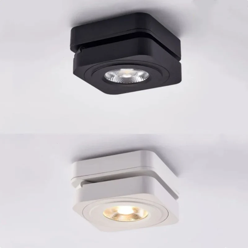 Spot Recouvrable Downlight Dimmable 360° – Blanc ou Noir, Rétro Chic