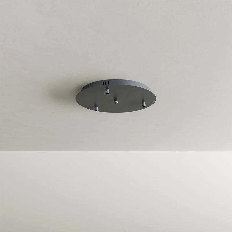 s.luce Santa Air LED Esszimmer-Pendelleuchte 3-flammig Ø 40cm Baldachin
