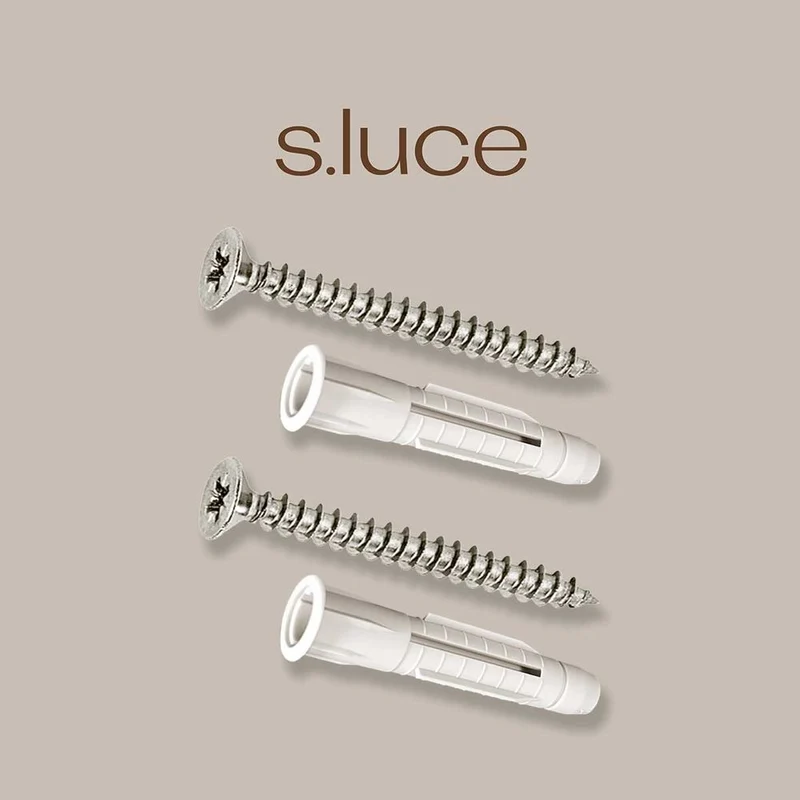 s.luce 2er Set Schrauben & Universaldübel