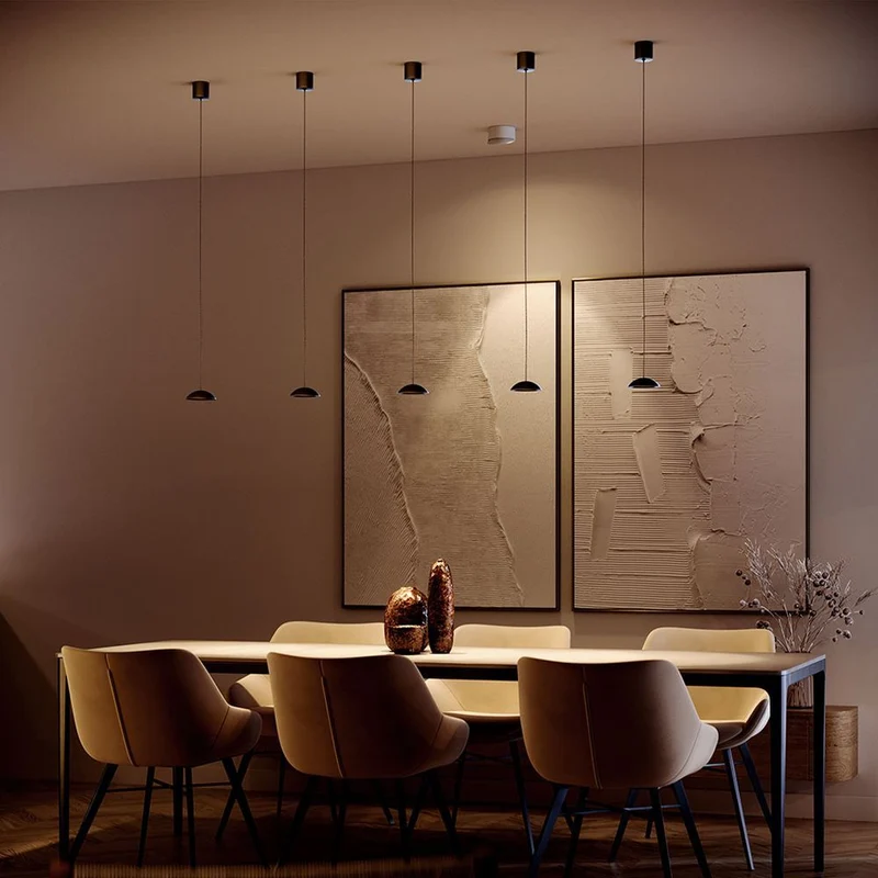 s.luce Santa Air LED Esstisch-Hängelampe 8-flammig 160cm 2-reihig