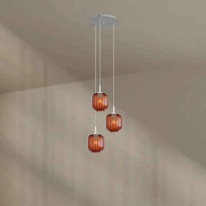 s.luce Velo 3-flammige Galerieleuchte Ø 40cm Baldachin Ø 20cm
