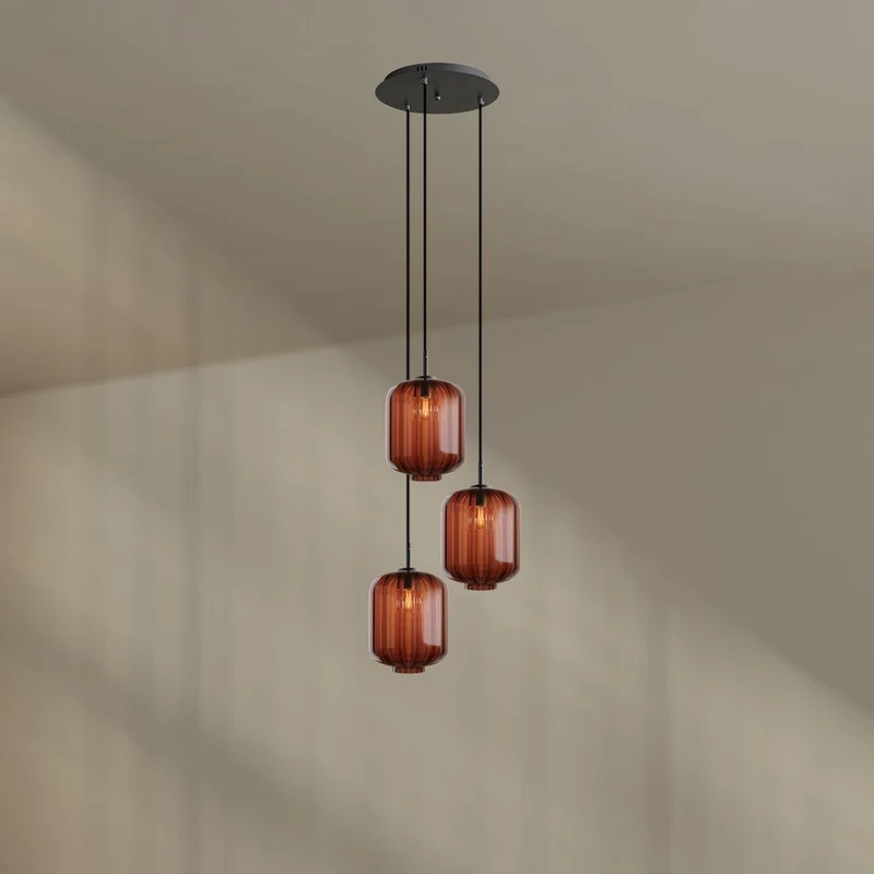 s.luce Velo 3-flammige Galerielampe Ø 40cm Baldachin Ø 25cm
