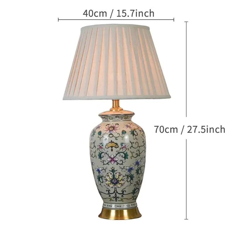 Lampe de Chevet Céramique Vintage