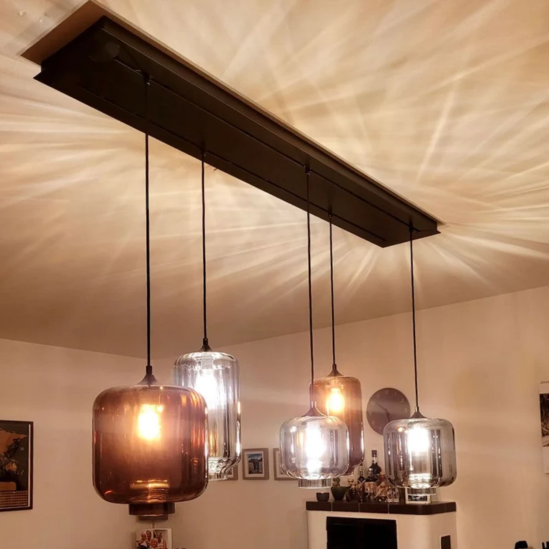 s.luce Velo Esstischlampe 8-flammig 160cm 2-reihig Ø 18cm